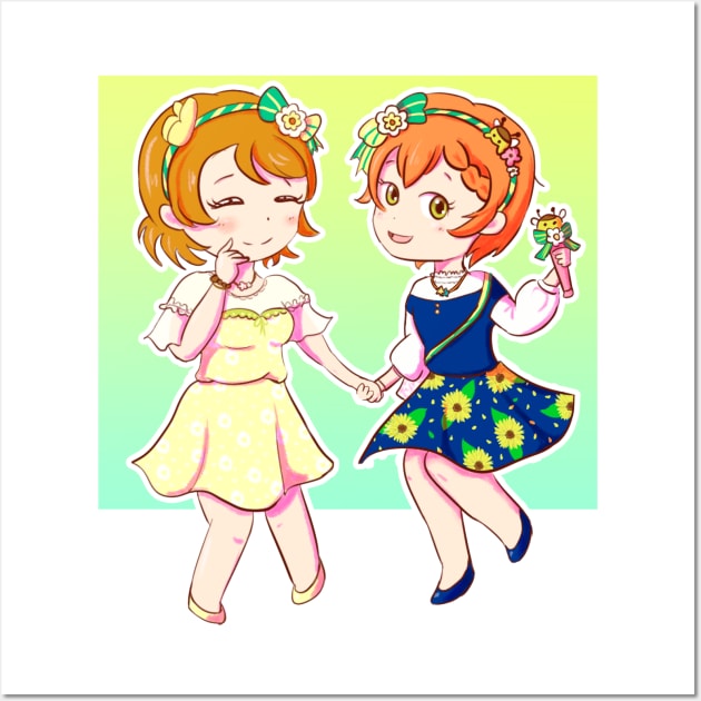 Rin & Hanayo Wall Art by Ebidcheese